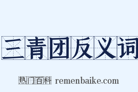 三青团反义词是什么意思的图片